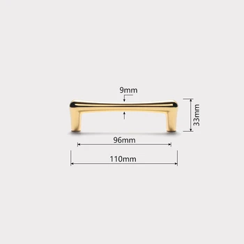  Ryškaus aukso spintelės rankenos lašo formos kietos stalčių rankenėlės cinko lydinio virtuvės spintelės durys traukia baldų rankenų aparatūrą