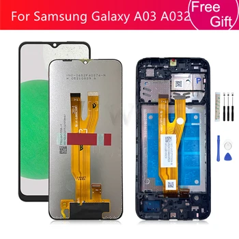  Samsung Galaxy A03 ekranas LCD jutiklinio ekrano skaitmeninimo priemonės surinkimas + rėmelis Samsung A03 Core LCD pakeitimo remonto dalims 6.5