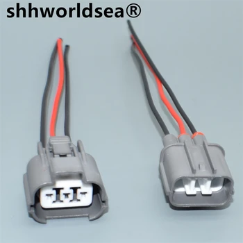  shhworldsea 3 kontaktų automobilių vandeniui atsparios jungties galvutės žibinto lyginimo įtaiso kištukas 6189-0130 6181-0071 Honda B serijai