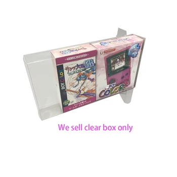  Skaidrus PET apsauginis dangtelis, skirtas GBC Sakura War riboto leidimo žaidimų konsolės laikymo dėžutei Surinkimo dėklas