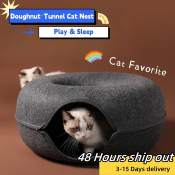  Spurgų kačių lova Pet Cat Tunnel Interaktyvus žaidimas Žaislinė Katė Lova Dvejopo naudojimo Vidinis žaislas Kačiukas Sporto įranga Kačių dresūra Žaislas Kačių namai