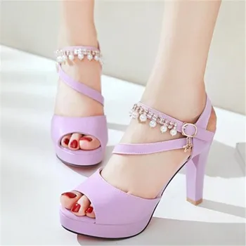 Summer Womens HighHeel Basals Girls Cute Bow Mary Jane Lolita Shoes Fashion Stiletto Platform Pumps Women Wedding Party Shoes