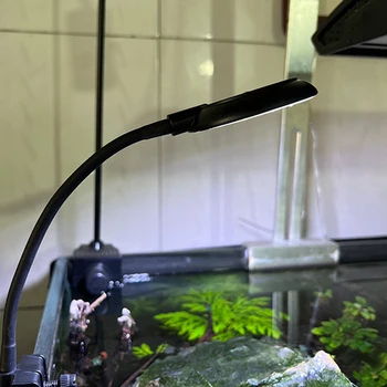  SWEETHOME ABS 7w led žuvų rezervuaro spaustuko lemputė akvariumo energiją taupančios lanksčios lempos žuvų rezervuarų apšvietimui (eu/us kištukas)