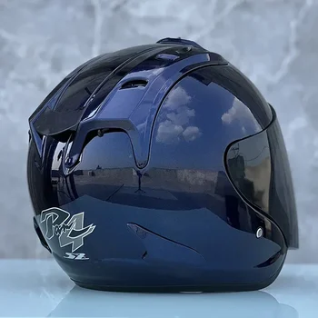  SZ-Ram4 motociklų lenktynių saugos šalmas vasaros sezono šalmas Casque ryškiai mėlynas pusiau šalmas moterų ir vyrų capacete