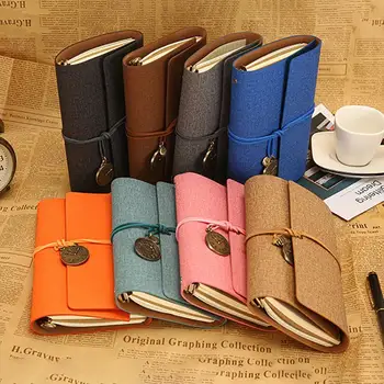  Travel Portable Notebook A6 Loose Leaf Journal Diary Book Notebook Stationery Supplies agenda 2020 планер ежеднвеник