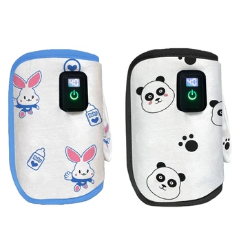  USB Pieno šiltesni maišeliai Kelioninis vanduo Šilumos laikytojas Skaitmeninis ekranas Kūdikių maitinimo buteliuko šildytuvas automobilių vežimėliams Kūdikių reikmenys