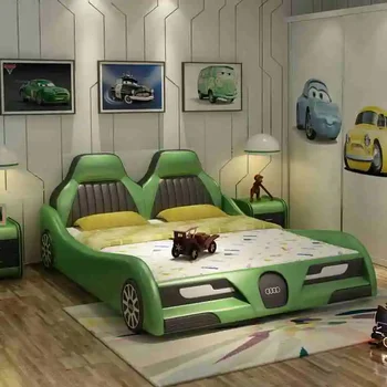  Vaikų kūrybos kambarys animacinis automobilis sportinis automobilis daugiafunkcinis berniukų baldų mergaičių lovelė