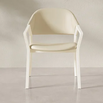  Vestuvės Baltas atsipalaidavimas Fotelio dizainas Elegantiškas chalatas Lauko kėdė Ergonomiškas miegamasis Sillas de Oficina Balkono baldai