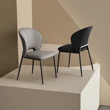  Virtuvė Prabangių kėdžių dizaineris Mid Century Modern Juegos De Comedor Ergonomic Modern Sillas Para Comedor Nordic Furniture