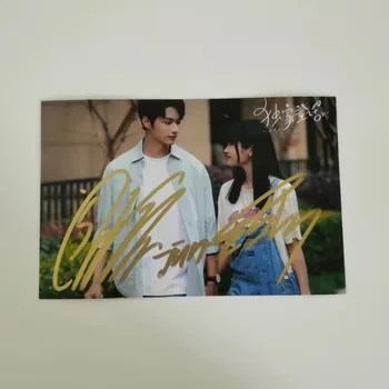  Wen Junhui JUN Zhang Miaoyi Plakatas su autografu Nuotrauka TV 1 sezono epizodas Drama Stills Ranka rašyta kolekcija Parašo paveikslėlis