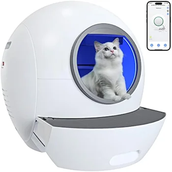  Wi-Fi automatinė išmanioji kačių kraiko dėžutė Didelis kačių tualeto stalčius Visiškai uždarytas Anti Splash Arenero Gato Cerrado Naminių gyvūnėlių produktai