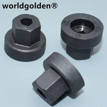 worldgolden 100vnt automatinės tvirtinimo detalės nailoninė juoda plastikinė sraigtinė veržlė, skirta 