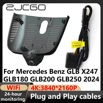  ZJCGO 4K Wifi 24H 3840*2160 Car DVR Dash Cam kamera Vaizdo registratorius skirtas Mercedes Benz GLB X247 GLB180 GLB200 GLB250 2024