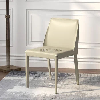  Šiaurės šalių dizainerio valgomojo kėdės Poilsio kambarys Miegamasis Moderni virtuvė Ergonomiška kėdė Mobili prabangi 