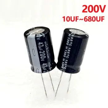  1-5PCS 200V DIP aliuminio elektrolitinis kondensatorius 10uf 33uf 47uf 68uf 100uf 220uf 330uf 470uf 680uf icpart