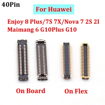  2Vnt 40pin LCD ekranas FPC jungtis Huawei Enjoy 8 Plus/7S 7X/Nova 7 2S 2I Maimang 6 G10Plus G10 Screen Flex Plug on Board