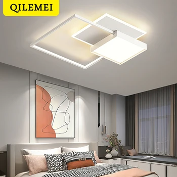  Modernus LED lubų šviestuvas Minimalistinis baltas lubų šviestuvas svetainei Studija Namų apšvietimas Vidaus šviestuvai Ryškumas Pritemdomas